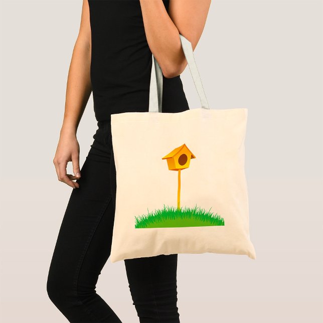 Bird House Tote Bag Tragetasche (Von Creator hochgeladen)