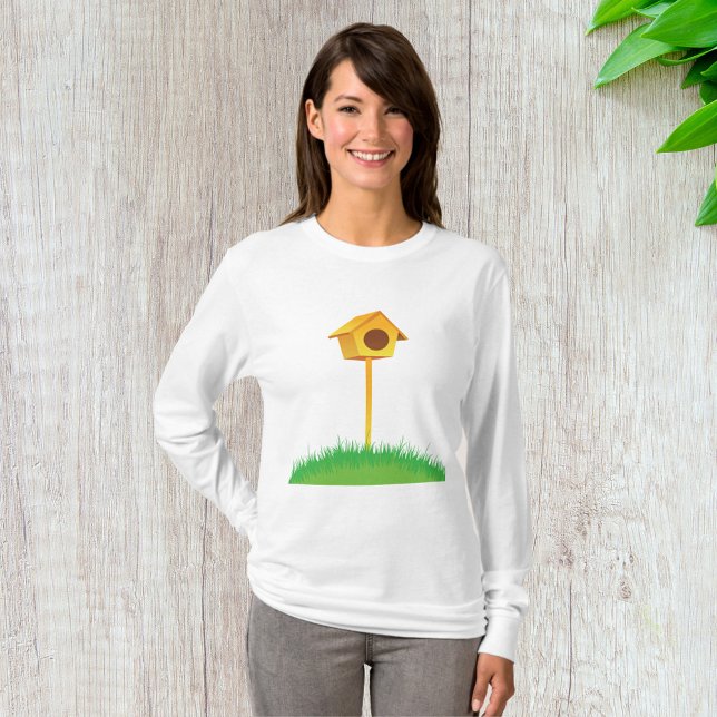 Bird House Womens Long Sleeve T-Shirt (Von Creator hochgeladen)