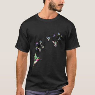 Bird Hummingbird Dandelion Blume Shirt für Frauen