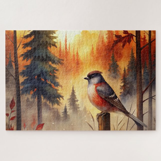 Bird in Autumn (Horizontal)
