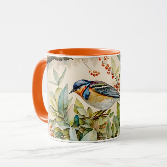 Bird Lover Bird Art Tassen Cup (Vorderseite Links)