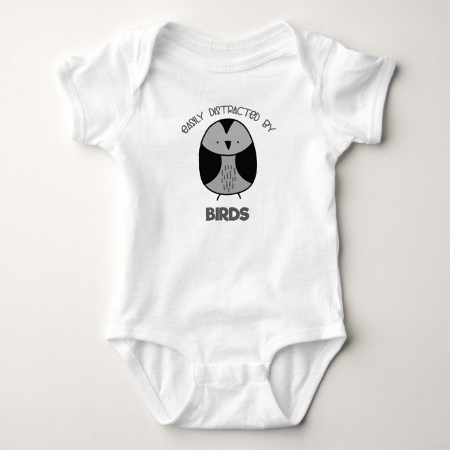 Bird-Lover-Geschenk für Vogelbeobachter Baby Strampler (Vorderseite)