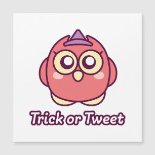 Bird Lover Halloween Niedliche Owl Hexe Magnetkarte