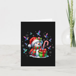 Bird Lover Hummingbirds Weihnachtsmannmütze Christ Karte