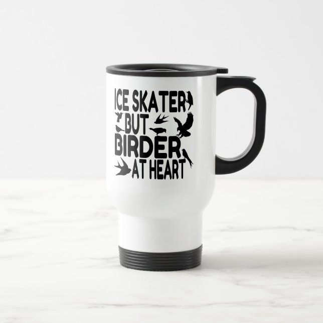 Bird Lover Ice Skater Reisebecher (Rechts)
