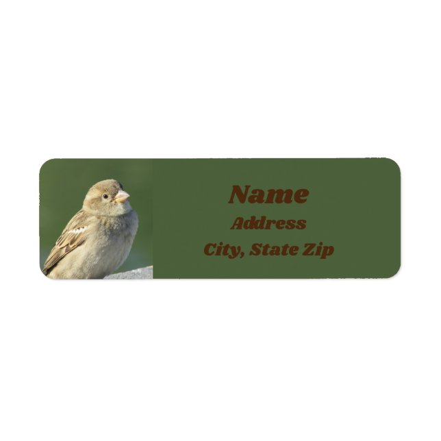 Bird Lover Small Brown Feather Wild Sparrow (Vorne)
