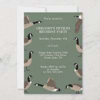 Bird Lovers Canada Gänse Birthday Party Einladung