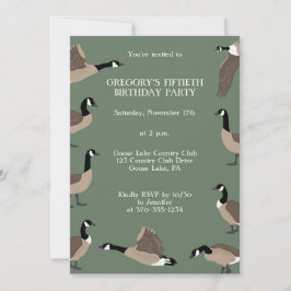 Bird Lovers Canada Gänse Birthday Party Einladung