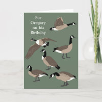 Bird Lovers Canada Gese Illustration Birthday
