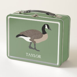Bird Lovers Canada Gese Illustration Personalisier Metall Brotdose