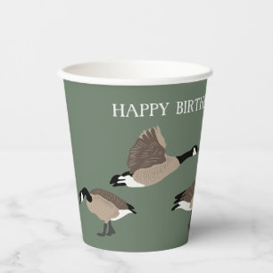 Bird Lovers Canada Gese Illustration Personalisier Pappbecher