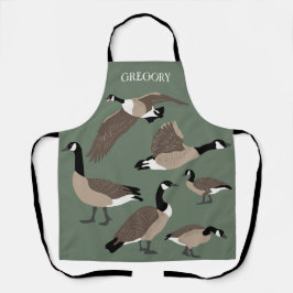 Bird Lovers Canada Gese Illustration Personalisier Schürze