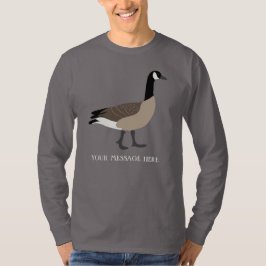 Bird Lovers Canada Goose Illustration Personalisie T-Shirt