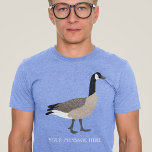 Bird Lovers Canada Goose Illustration Personalisie Tri-Blend Shirt<br><div class="desc">Erstellen Sie ein personalisiertes Accessoire für Vogelliebhaber,  wenn Sie dem T - Shirt mit langen Ärmeln Ihre eigene Nachricht hinzufügen. Dieser lange Schlitten hat eine realistische Darstellung einer kanadischen Gans in Braun,  Schwarz und Weiß. Es ist bereit,  mit einem Namen oder einer Nachricht in weißer Schrift personalisiert zu sein.</div>
