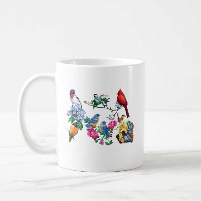 Bird Lovers Coffee Mug (Gauche)