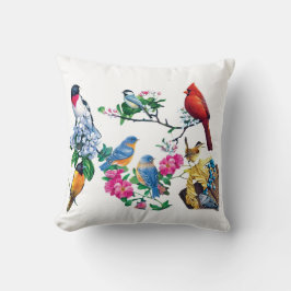 Bird Lovers Throw Pillow Kissen