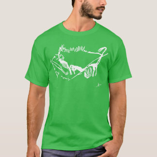 Bird Man with Bison Cave Painting Freund T-Shirt