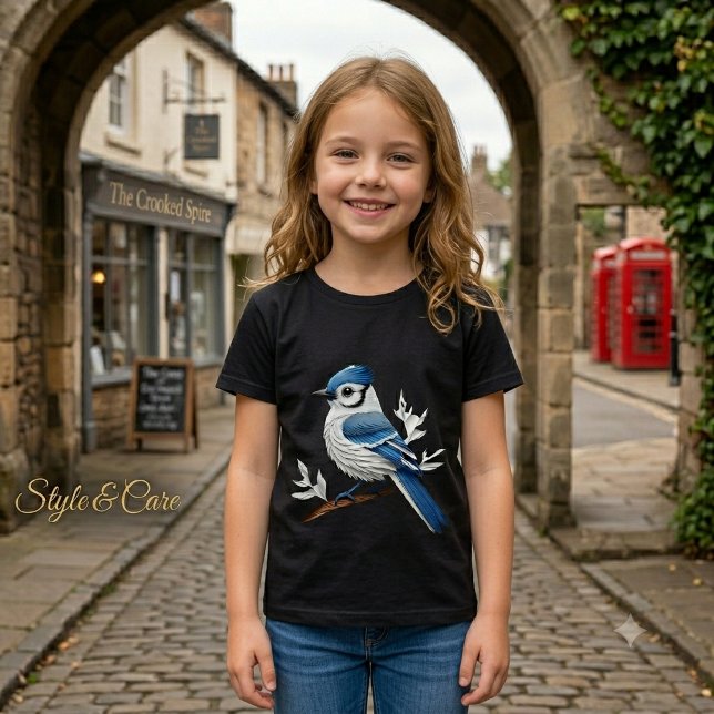 Bird-Mark Tri-Blend Shirt (Bird Mark Girls Tri Blend Shirt Artistic Design)