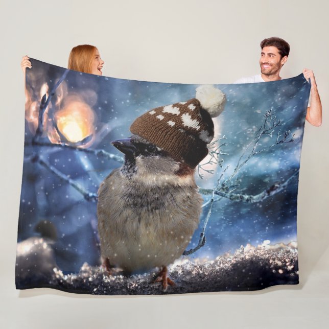 BIRD mit WINTER CAP Fleecedecke (Beispiel)