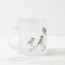 Bird Mug – Garden Birds Watercolour Coffee Cup Mattglastasse