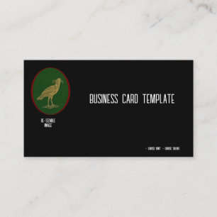 Bird Nature Oiseaux noirs Corbeau Carte de visite