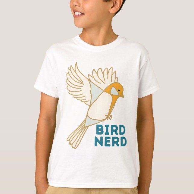 bird nerd birder cute bird watcher T-Shirt (Vorderseite)