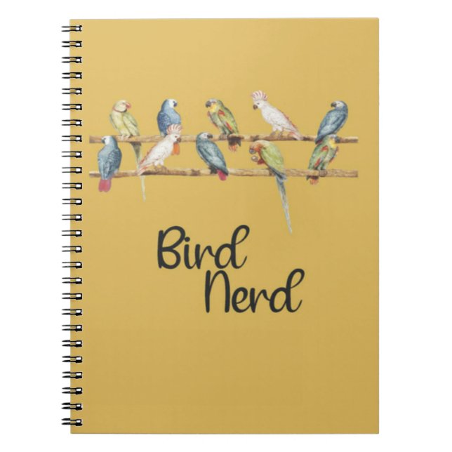 Bird Nerd Birding Ornithology Birdwatching Birder Notizblock (Vorderseite)