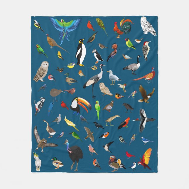 Bird Nerd Fleece Blanket (Vorderseite)