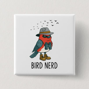 Bird Nerd Funny Bird Vogelbeobachtung Bird Lover b Button