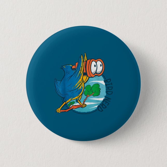 Bird Nerd Funny Bird Watching Birds Lover Ornithol Button (Vorderseite)