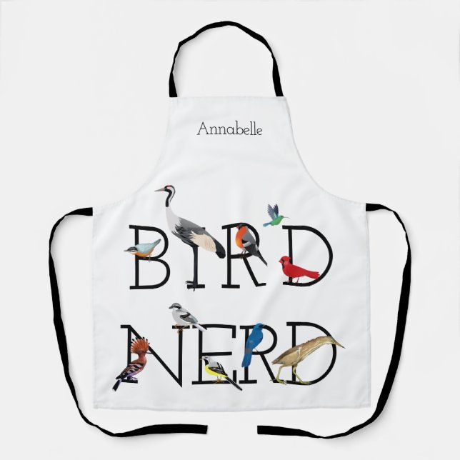 Bird-Nerd-Sortiment Drei Schürze (Vorderseite)