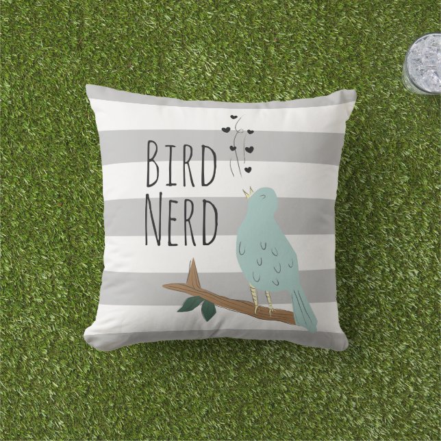 Bird Nerd Strichen Außenkissen Kissen Für Draußen (Golfball-Marker)