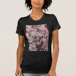 BIRD NEST, PINK WEISSE FRÜHBLUMEN UND BAUM T-Shirt