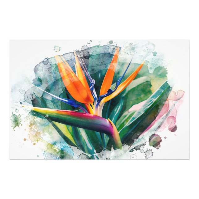 *~* Bird of Paradise AP10 Art Painting #2 Fotodruck (Vorne)