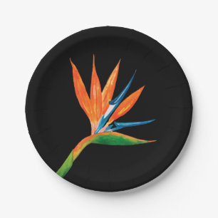 Bird of Paradise Black Pappteller