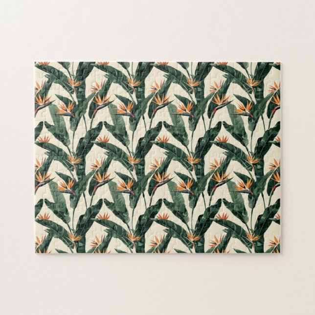 Bird of Paradise Botanical Pattern (Horizontal)