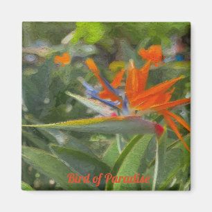 Bird of Paradise Oil Painting Magnet