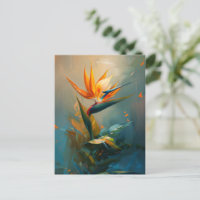 Bird of Paradise Oil Painting