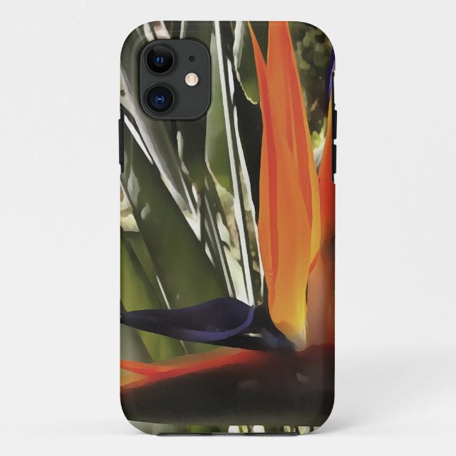 Bird of Paradise Strelitzia Reginae Acrylic Painti Case-Mate iPhone Hülle (Rückseite)