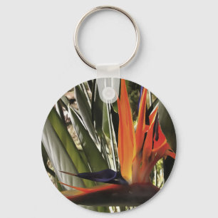 Bird of Paradise Strelitzia Reginae Acrylic Painti Schlüsselanhänger