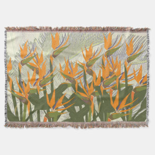 Bird of Paradise Throw Blanket Decke
