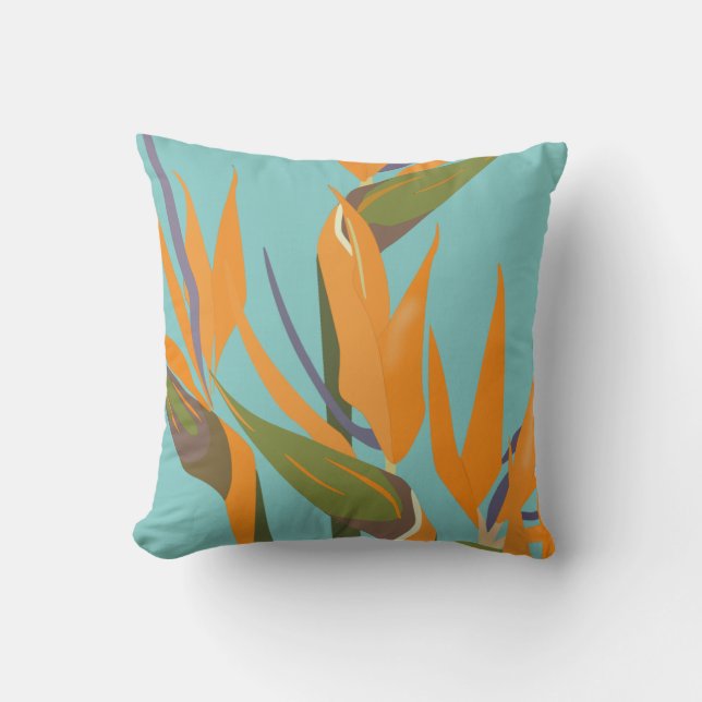 Bird of Paradise Throw Kissen (Vorderseite)