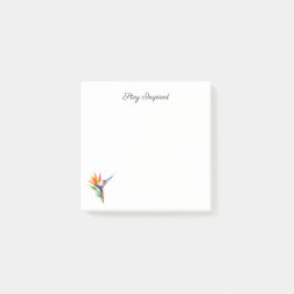Bird of Paradise Watercolor, custom Post-it Klebezettel