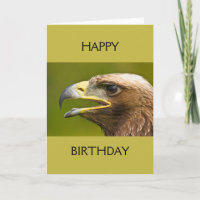 Bird of Prey Happy Birthday Card
