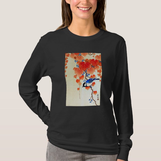 Bird on Branch by Ohara Koson T-Shirt (Vorderseite)