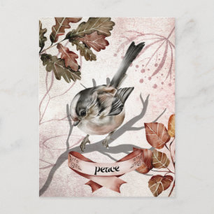 Bird on Branch Oracle Peace Card Postkarte