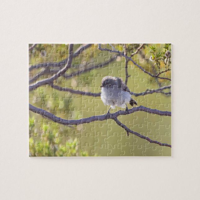 Bird on Twig (Bushtit) Puzzle (Horizontal)