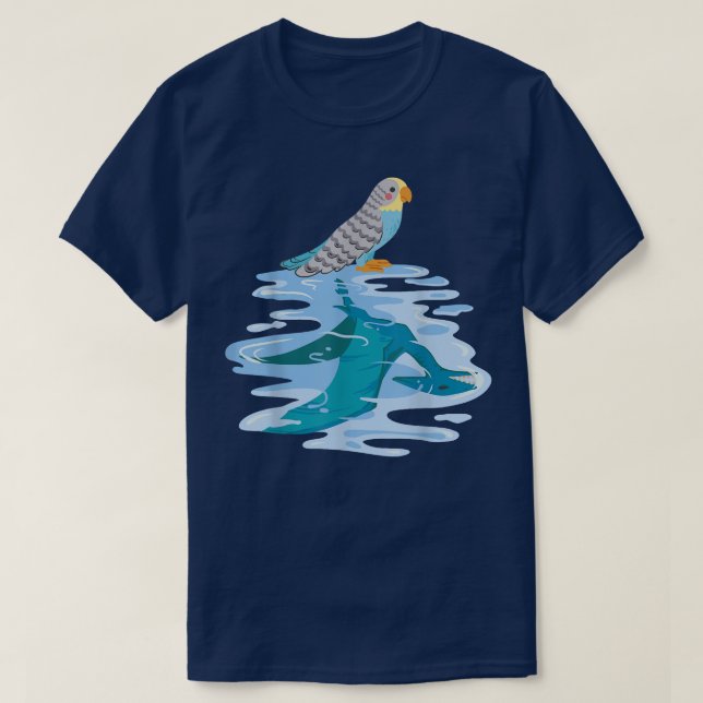 Bird Parrot Bird Motif Funny Animations Motivation T-Shirt (Design vorne)