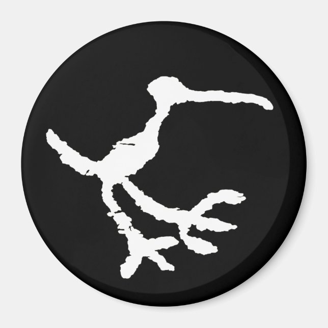 Bird Petroglyph - versteinerter Wald, Arizona Magnet (Vorne)
