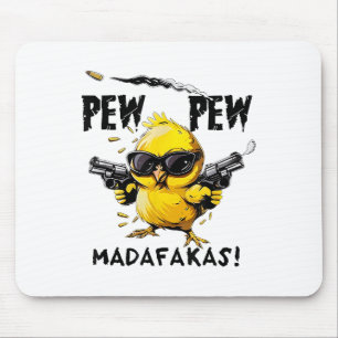 Bird Print Relax Fit Swea - Uni Erwachsene - Weiß Mousepad